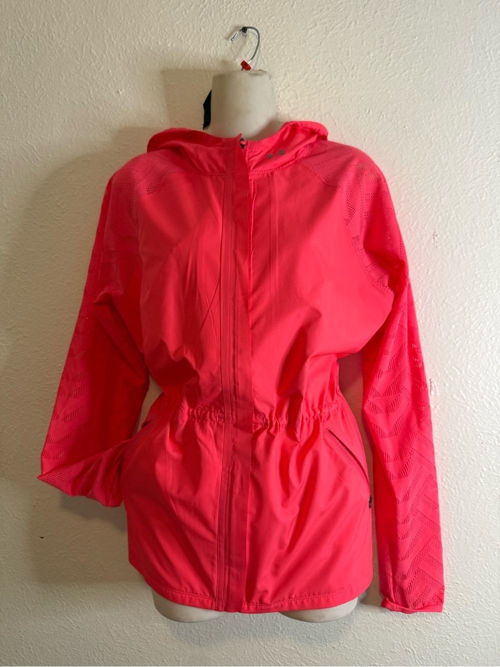 Women’s Lightweight Hooded Windbreaker Jacket - Bright Pink - under armour